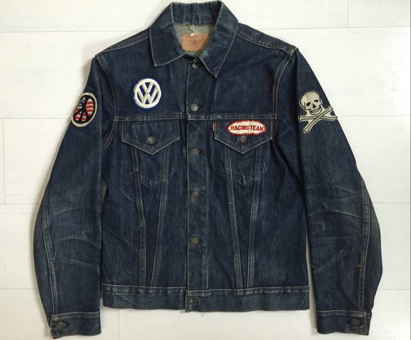 1969 Levis Big E Jeansjacke Mit Patches Vintage von OddTwin