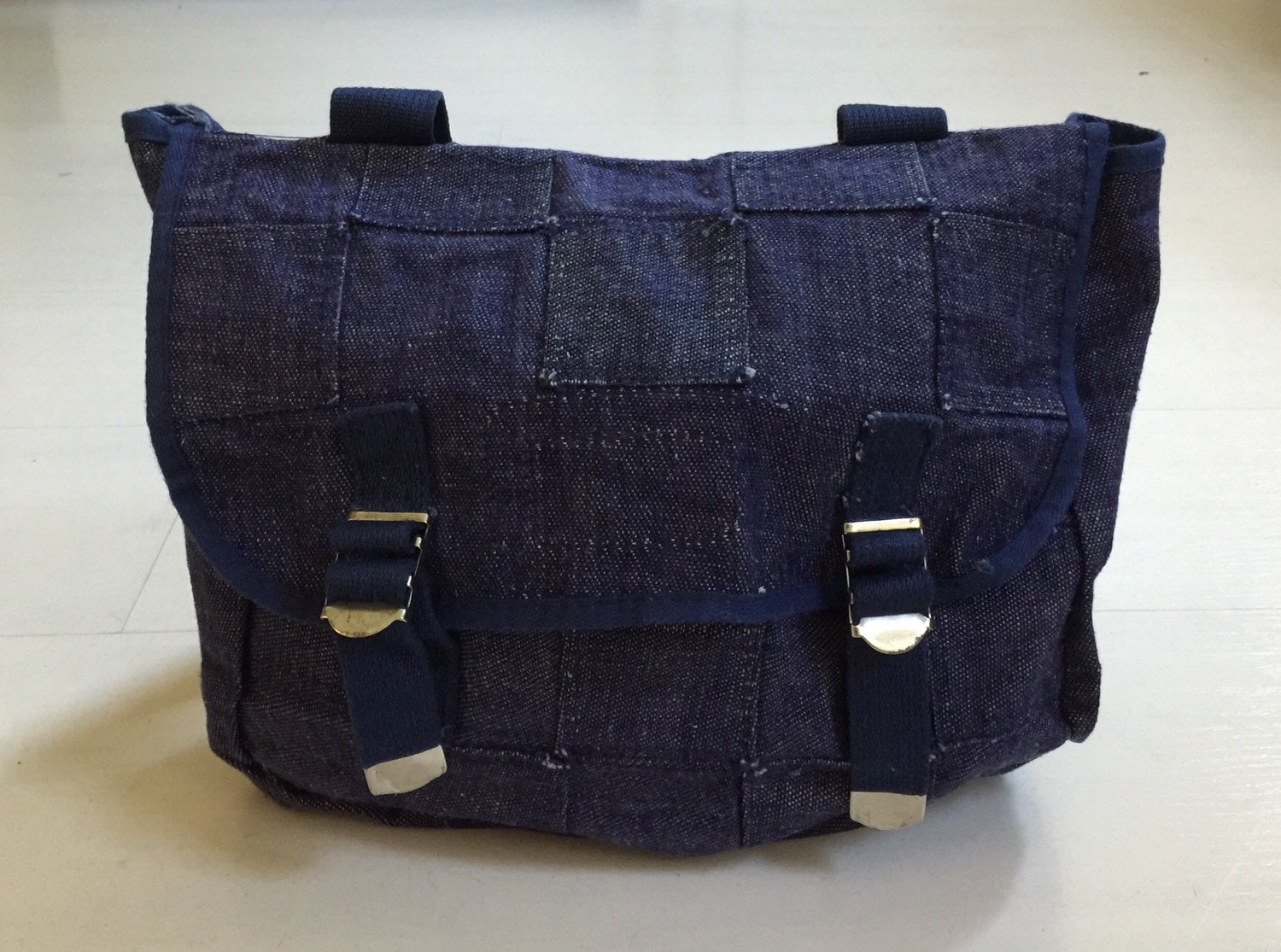 80Er Jeans Patchwork Rucksack Vintage Deadstock von OddTwin