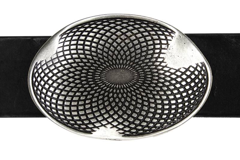 Antike Silberne Gürtelschnalle Florales Design Mit Aufwendigem Muster Eingraviert von OddsEndsandGoodStuff