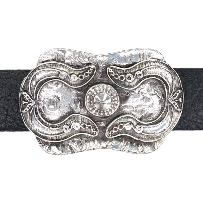 Silber Anlaufgeschützte Gürtelschnalle Made in Italy von OddsEndsandGoodStuff