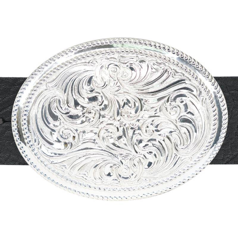 Silber Galvanisieren Auf Juwelier Bronze Crumrine Gürtelschnalle Made in Usa von OddsEndsandGoodStuff