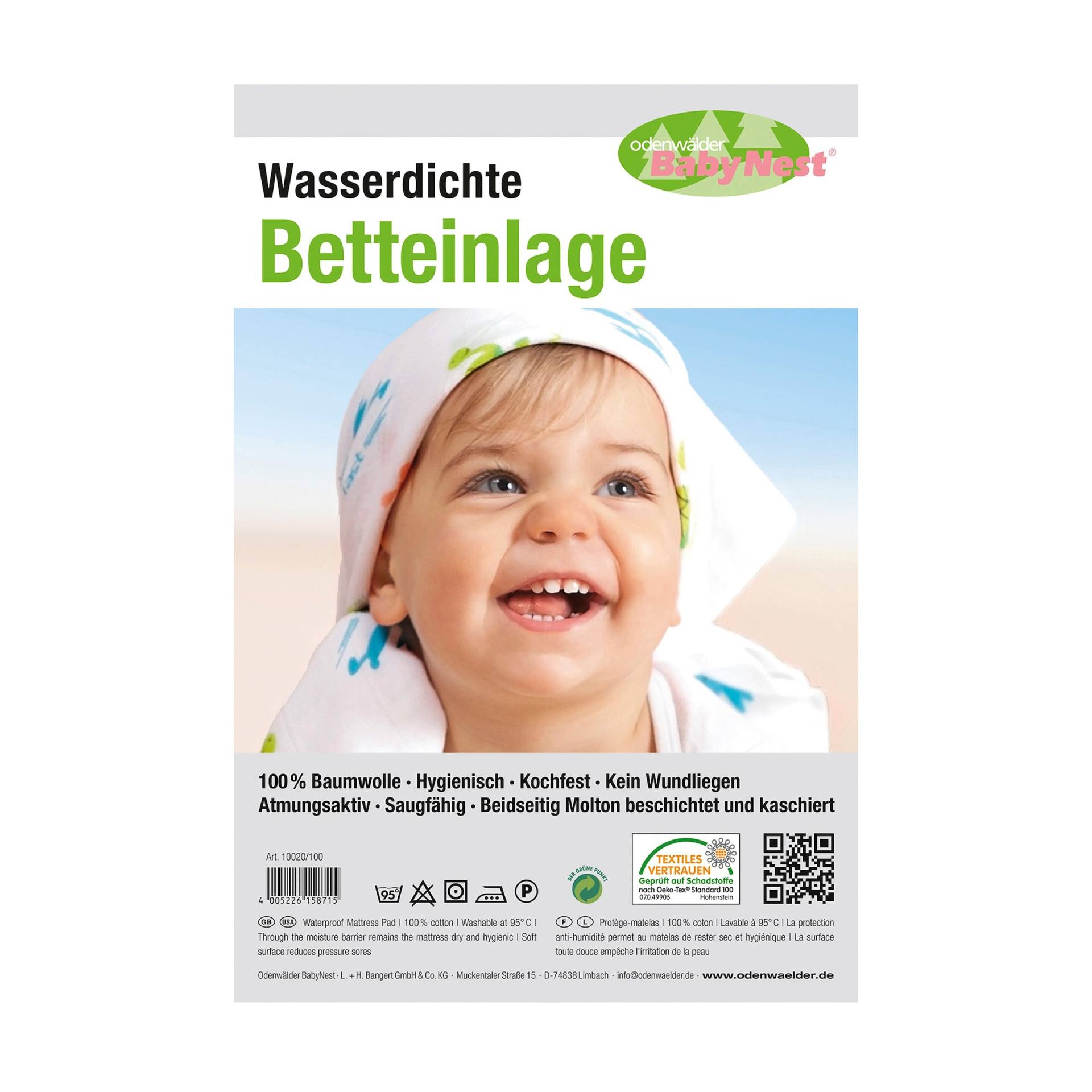 Odenwälder Babynest Molton-Matratzenauflage wasserdicht von Odenwälder BabyNest