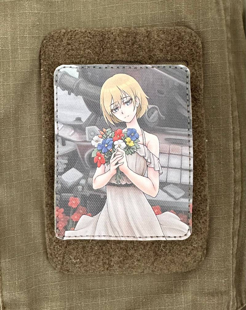 Patch "Mädel Und Krieg" M. Klettverschluss; Ukraine Aufnäher Morale Tactical Outdoor Outfit Pmc Angriff Anime Sammeln Spiel Abziehbar von OderT