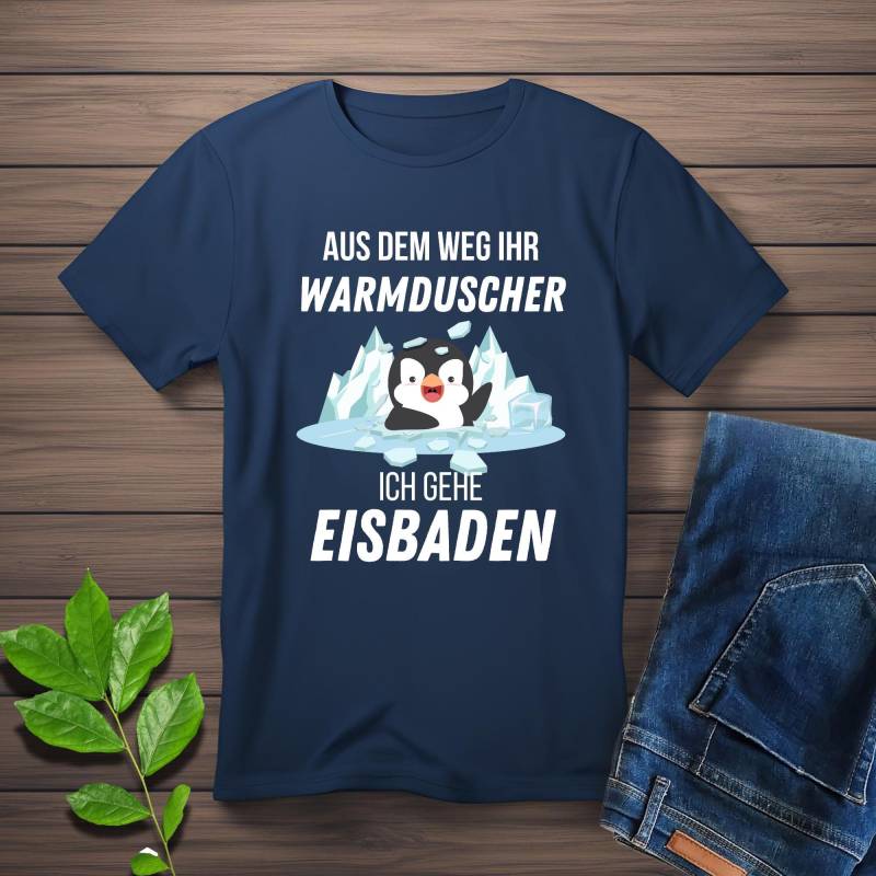 Eisbaden T-Shirt Für Eisbader Und Schwimmer Im Winter von Oderprint