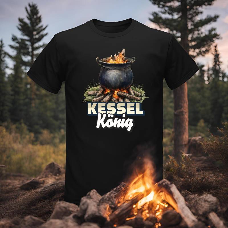Kessel König T-Shirt - Für Wahre Outdoor-Köche von Oderprint