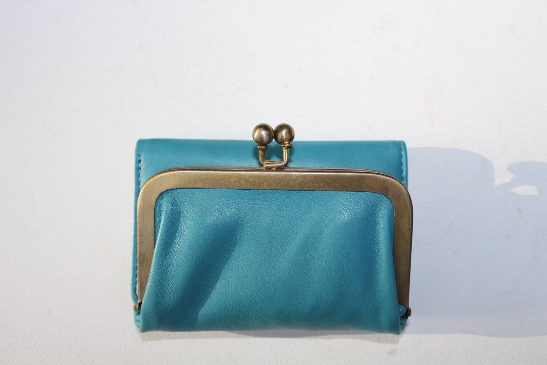 Türkise Spangen Geldbörse Kleine Blaue Geldbörse Mit Platz Für Karten von OdiLynch