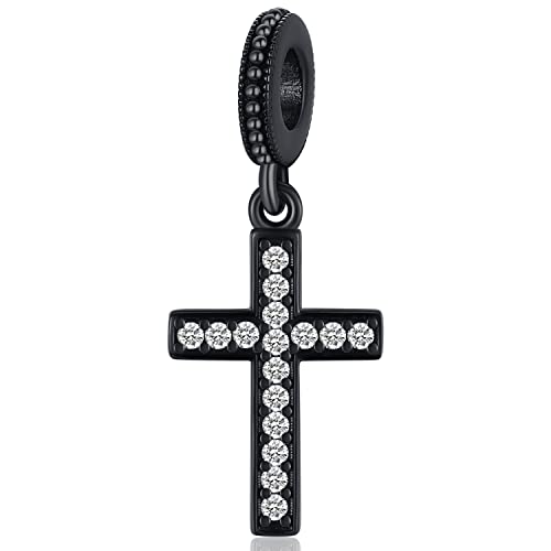 Kreuz Charms für Pandora, Damen Charm Anhänger 925 Sterling Silber Bead Charms Passen Europäisch Armband Anhänge Schmuck Geschenk für Frauen von Odinstone