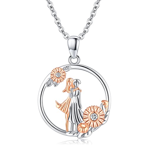 Schwester Geschenk 925 Sterling Silber Schwester Halskette Anhänger Schwester Kette, Immer meine schwester für immer mein freund Freundschaft Schmuck Geschenk für Frauen Mädchen Freunde (02) von Odinstone