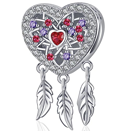 Pandora Charms Traumfänger 925 Sterling Silber Feder Bead Charms für Europäisches Armband Anhänger Glücksschmuck Geschenke für Frauen Damen Pandora Charms Traumfänger 925 Sterling Silber Feder Bead Charms für Europäisches Armband Anhänger Glücksschmuck Geschenke für Frauen Damen von Odinstone