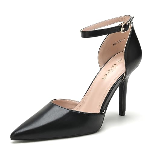 Odisen Damen-Pumps mit geschlossenem Zehenbereich, Schwarz (Black Pu), 39 EU von Odisen