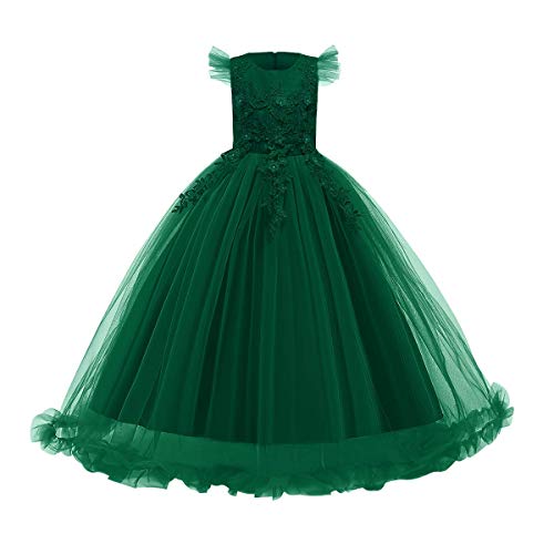 Blumenmädchenkleid Prinzessin Kleid Mädchen Kinder Party Boho Tüllkleid Erstkommunion Hochzeit Brautjungfer Puffy Langes Abendkleid Geburtstag Festliche Weihnachten Ballkleid Dunkelgrün 11-12 Jahre Blumenmädchenkleid Prinzessin Kleid Mädchen Kinder Party Boho Tüllkleid Erstkommunion Hochzeit Brautjungfer Puffy Langes Abendkleid Geburtstag Festliche Weihnachten Ballkleid Dunkelgrün 11-12 Jahre von Odizli