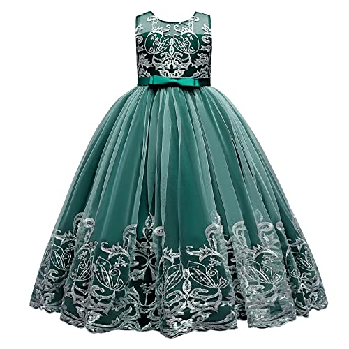 Blumenmädchenkleider Kinder Mädchen Stickerei Prinzessin Kleid A-Linie Tüllkleid Festliche Hochzeit Brautjungfern Erstkommunion Geburtstag Partykleid Abendkleid Lang Ballkleid Dunkelgrün 7-8 Jahre Blumenmädchenkleider Kinder Mädchen Stickerei Prinzessin Kleid A-Linie Tüllkleid Festliche Hochzeit Brautjungfern Erstkommunion Geburtstag Partykleid Abendkleid Lang Ballkleid Dunkelgrün 7-8 Jahre von Odizli