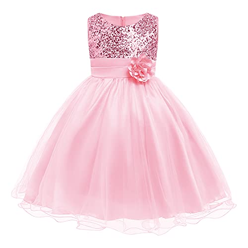 Kinder Mädchen Ärmellos Glitzer Pailletten Blumen Tütü Tüllkleid Prinzessin Kleid Blumenmädchenkleider Festliche Hochzeit Erstkommunion Taufkleid Party Einschulungs Sommerkleider Rosa 5-6 Jahre Kinder Mädchen Ärmellos Glitzer Pailletten Blumen Tütü Tüllkleid Prinzessin Kleid Blumenmädchenkleider Festliche Hochzeit Erstkommunion Taufkleid Party Einschulungs Sommerkleider Rosa 5-6 Jahre von Odizli
