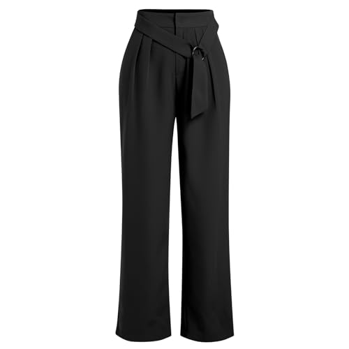Odizli Anzughose Damen Stoffhose Elegant Elastische High Waist Baggy Culottes Palazzo Hosenrock Lang Wide Leg Weite Hose Sommer Marlenehose Bundfaltenhose Business Festlich Schlupfhose Schwarz M Odizli Anzughose Damen Stoffhose Elegant Elastische High Waist Baggy Culottes Palazzo Hosenrock Lang Wide Leg Weite Hose Sommer Marlenehose Bundfaltenhose Business Festlich Schlupfhose Schwarz M von Odizli