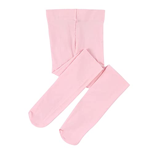 Odizli Ballettstrumpfhose Mädchen Kinder Ballettkleidung Baumwolle Ballett Strumpfhose Ballettanzug Tanzstrumpfhose mit Fuß D#Rosa 4-6 Jahre von Odizli