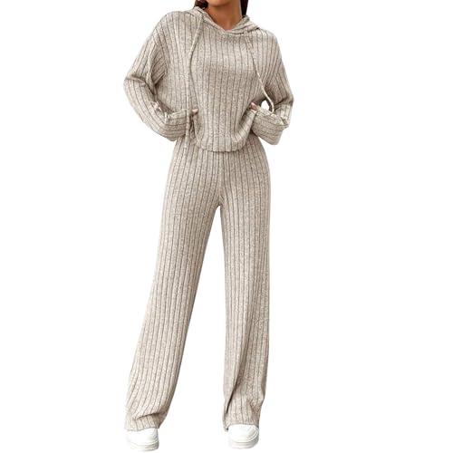 Odizli Hausanzug Damen Kuschelig Elegant Herbst Winter Langarm Pullover Top und Hosen Outfit Lounge Set Zweiteiler Loungewear Freizeit Anzüge Lang Schlafanzug Pyjama Frauen Jogginganzug Aprikose M Odizli Hausanzug Damen Kuschelig Elegant Herbst Winter Langarm Pullover Top und Hosen Outfit Lounge Set Zweiteiler Loungewear Freizeit Anzüge Lang Schlafanzug Pyjama Frauen Jogginganzug Aprikose M von Odizli