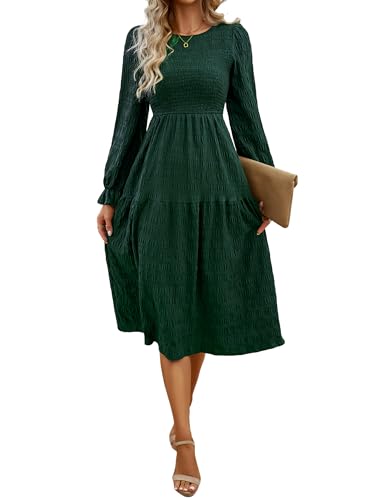 Odizli Herbstkleid Damen Elegant Herbst Winter Langarm Swing A Linien Kleid Fr�hlingskleid Festlich Hochzeit Hochzeitsgast Lang Winterkleid Damenkleid Midikleid Freizeitkleid Gr�n S Odizli Herbstkleid Damen Elegant Herbst Winter Langarm Swing A Linien Kleid Fr�hlingskleid Festlich Hochzeit Hochzeitsgast Lang Winterkleid Damenkleid Midikleid Freizeitkleid Gr�n S von Odizli