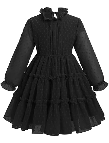 Odizli Kleid M�dchen Kinder Langarm Schweizer Punkt Chiffon R�schen A-Linie Sommerkleid Einschulung Festliche Hochzeit Geburtstag Einschulungskleid Freizeitkleid Kinderkleider Schwarz 5-6 Jahre Odizli Kleid M�dchen Kinder Langarm Schweizer Punkt Chiffon R�schen A-Linie Sommerkleid Einschulung Festliche Hochzeit Geburtstag Einschulungskleid Freizeitkleid Kinderkleider Schwarz 5-6 Jahre von Odizli