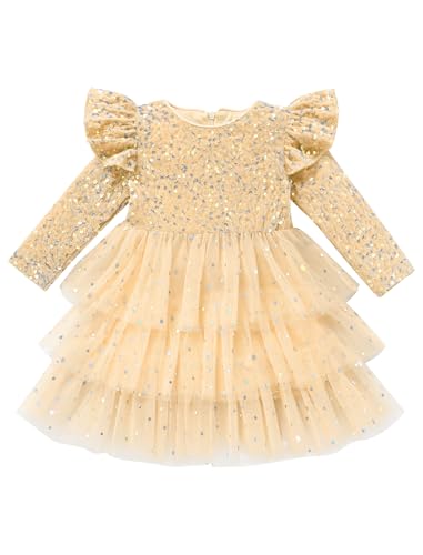Odizli Kleider f�r M�dchen Kinder Baby Herbst Winter Warm Langarm Glitzer Pailletten Prinzessin T�llkleid Samtkleid Winterkleid Festlich Hochzeit Weihnachten Weihnachtskleid Khaki 3-4 Jahre Odizli Kleider f�r M�dchen Kinder Baby Herbst Winter Warm Langarm Glitzer Pailletten Prinzessin T�llkleid Samtkleid Winterkleid Festlich Hochzeit Weihnachten Weihnachtskleid Khaki 3-4 Jahre von Odizli