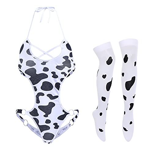 Odizli Sexy Dessous Damen für Sex Cosplay Anime Kuh Maid Erotisch Kostüm Slutty Naughty Rollenspiel Reizwäsche BH Bodysuits Tanga Strümpfe Unterwäsche Bikini Lingerie Set Weiß Kühe#5 Einheitsgröße Odizli Sexy Dessous Damen für Sex Cosplay Anime Kuh Maid Erotisch Kostüm Slutty Naughty Rollenspiel Reizwäsche BH Bodysuits Tanga Strümpfe Unterwäsche Bikini Lingerie Set Weiß Kühe#5 Einheitsgröße von Odizli