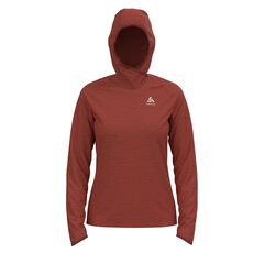 Damen Langarmshirt ESSENTIAL THERMAL MID LAYER HOODY von Odlo