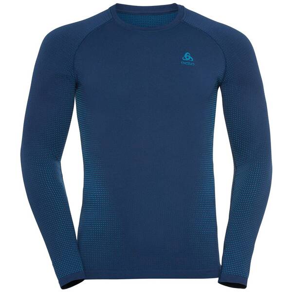 ODLO Herren Unterhemd BL TOP Crew neck l/s PERFORMAN von Odlo