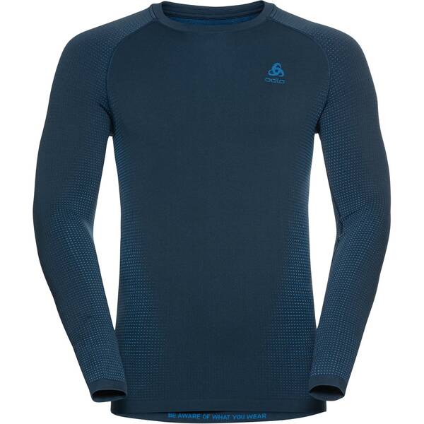 ODLO Herren Unterhemd BL TOP Crew neck l/s PERFORMAN von Odlo