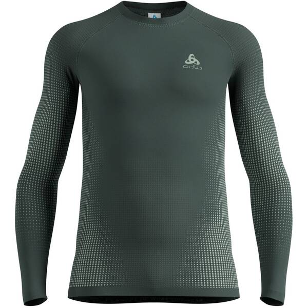 ODLO Herren Unterhemd BL TOP Crew neck l/s PERFORMAN von Odlo