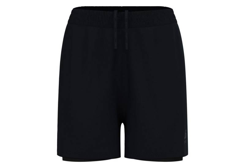 Odlo 2-in-1-Hose 2-in1 Short Essentials 4 Inch mit Odlo-Logo auf linkem Bein von Odlo