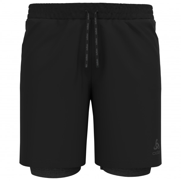 Odlo - 2-in-1 Short Active 365 7 Inch - Laufshorts Gr S schwarz von Odlo