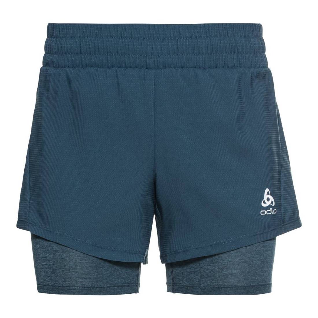 Odlo 2IN1 SHORTS RUN EASY 5IN Damen blau Gr. XS von Odlo