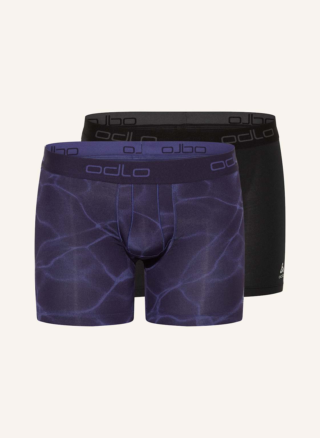Odlo 2er-Pack Funktionswäsche-Boxershorts Active F-Dry Graphic schwarz Odlo 2er-Pack Funktionswäsche-Boxershorts Active F-Dry Graphic schwarz von Odlo