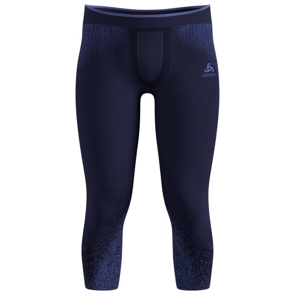 Odlo - Base Layer Bottom 3/4 Performance Warm Blackcomb - Kunstfaserunterwäsche Gr XXL blau von Odlo