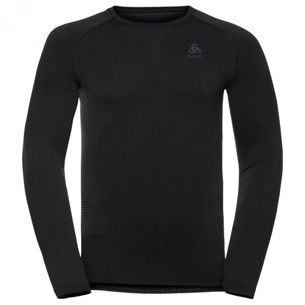 Odlo - Base Layer Top Crew Neck L/S Performance Warm Eco - Kunstfaserunterwäsche Gr S schwarz von Odlo