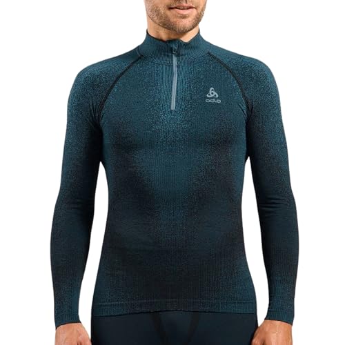Odlo Blackcomb Eco Half Zip Turtle Neck Base Layer Longsleeve Herren - XL von Odlo