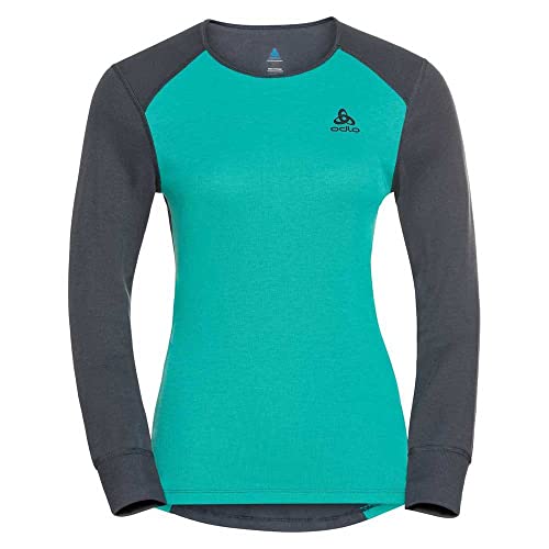 Odlo Damen Active Warm Eco Baselayer-Set, Dark Slate-Pool Green, M von Odlo