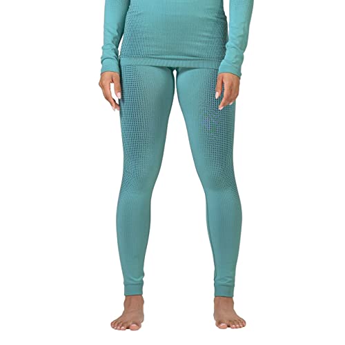 Odlo Damen Funktionsunterwäsche Lange Hose PERFORMANCE WARM ECO, blue wing teal - polynya, XS von Odlo