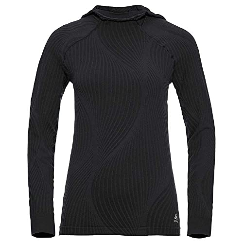 Odlo Damen Pure Ceramiwarm Kapuzenpullover, Black, L von Odlo