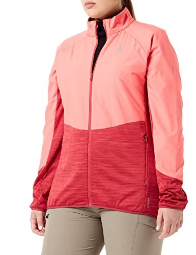 Odlo Damen Run Easy Warm Jacke, Deep Claret-Siesta, XS von Odlo