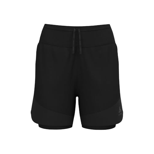 Odlo Damen X-Alp Trail 5In 2In1 Short Laufbekleidung Laufshorts Black - Schwarz L von Odlo