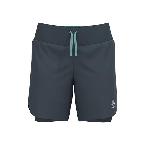 Odlo Damen X-Alp Trail 6Inch 2In1 Short Laufbekleidung Laufshorts Dunkelgrau - S von Odlo