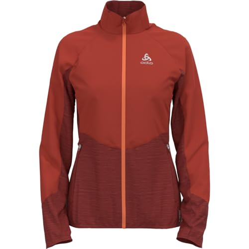 Odlo Easy Warm Hybrid-Jacke für Damen, cinnabar - spiced apple,XS von Odlo