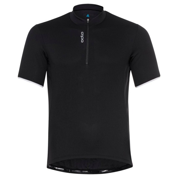 Odlo - Essential T-Shirt S/U Collar S/S Half Zip - Radtrikot Gr L;M;XL;XXL blau;schwarz von Odlo