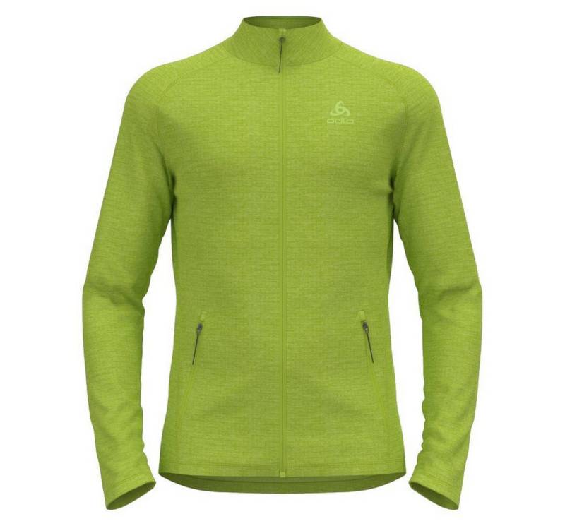 Odlo Fleecejacke Tenica Mid Layer Full Zip (weich aufgebürstete Innenseite) sharpgrün von Odlo