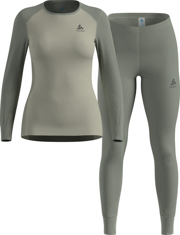 Odlo Funktionsunterhemd ODLO SET ACTIVE ECO WARM WOMEN Longsleeve & Hose shadow/agate grey von Odlo