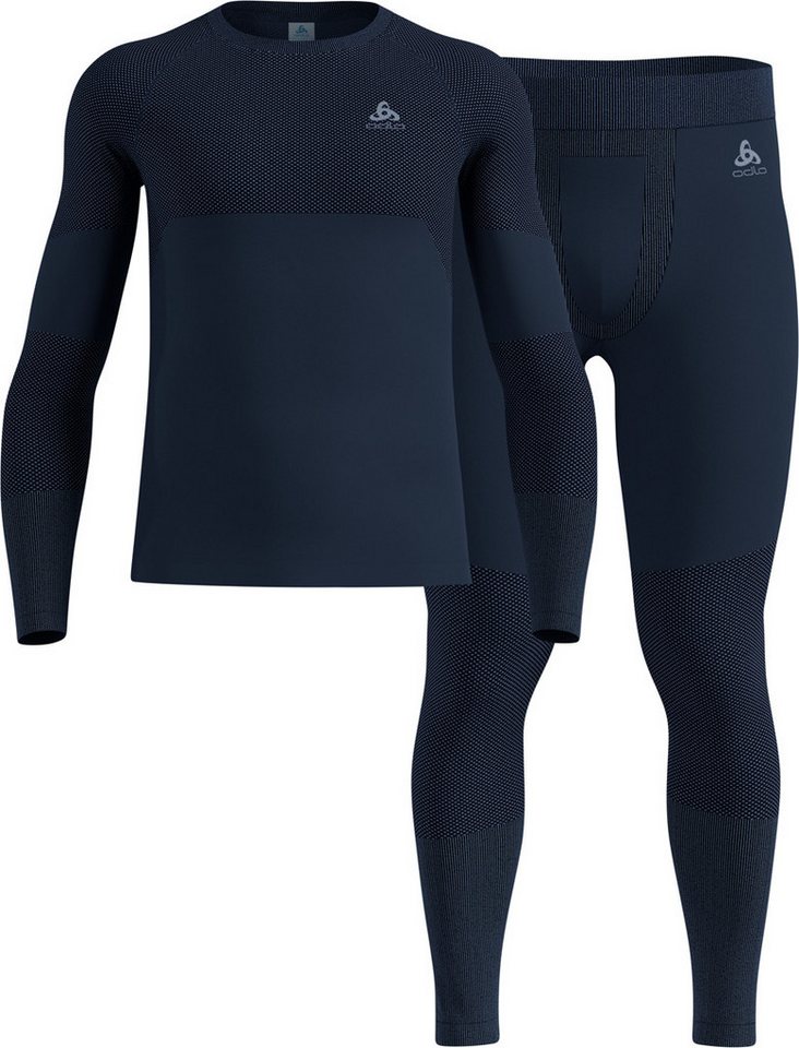 Odlo Funktionsunterhemd ODLO SET FUNDAMENTALS PERFORMANCE WARM Longsleeve & Hose dark sapphire von Odlo
