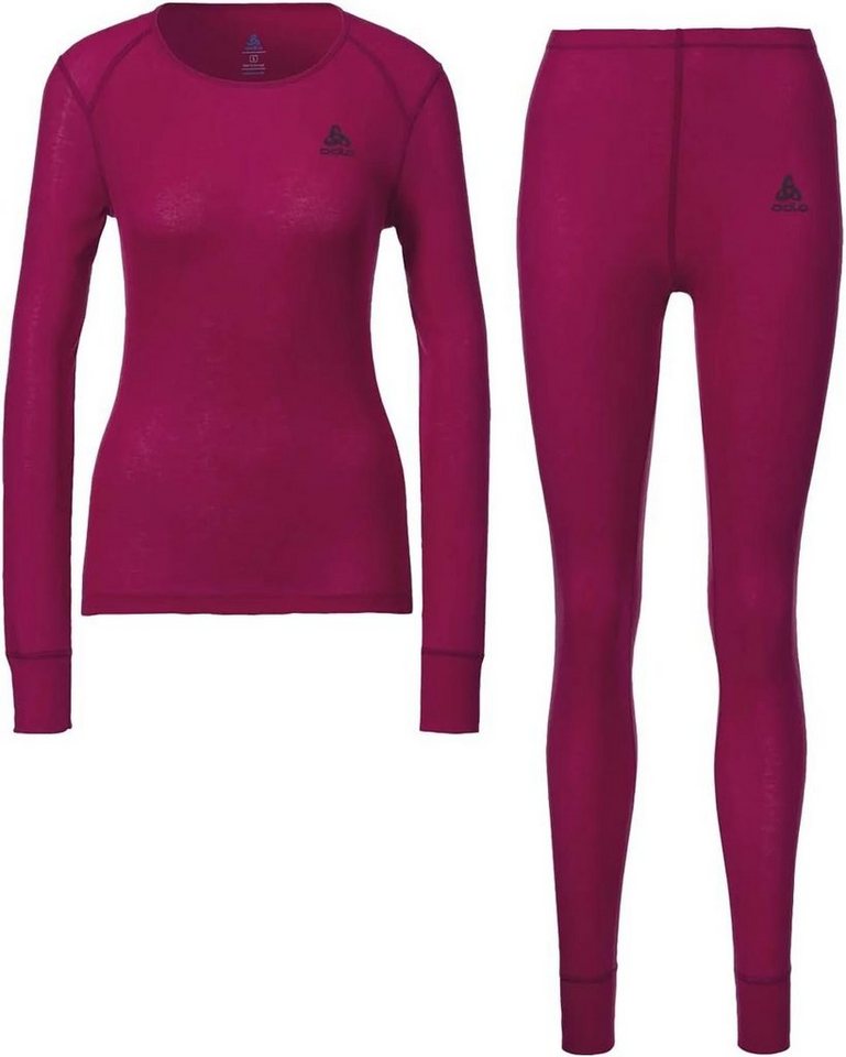 Odlo Funktionsunterhemd Set ACTIVE WARM CERISE von Odlo