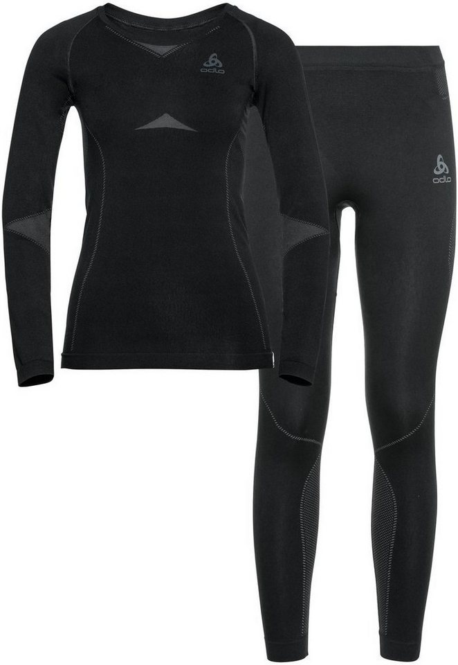 Odlo Funktionsunterhemd Set long FUNDAMENTALS PERFORMA BLACK - ODLO GRAPHITE GREY von Odlo
