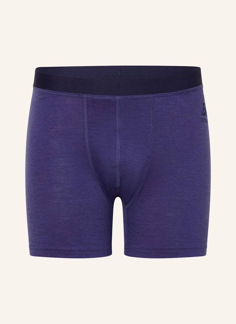 Odlo Funktionswäsche-Boxershorts Natural Merino 160 Aus Merinowolle blau von Odlo