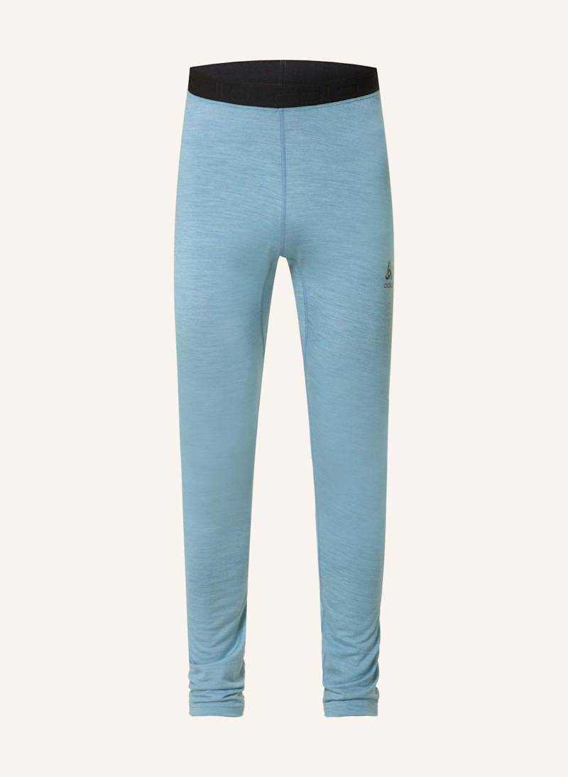 Odlo Funktionswäsche-Hose Performance Wool 150 Mit Merinowolle blau von Odlo